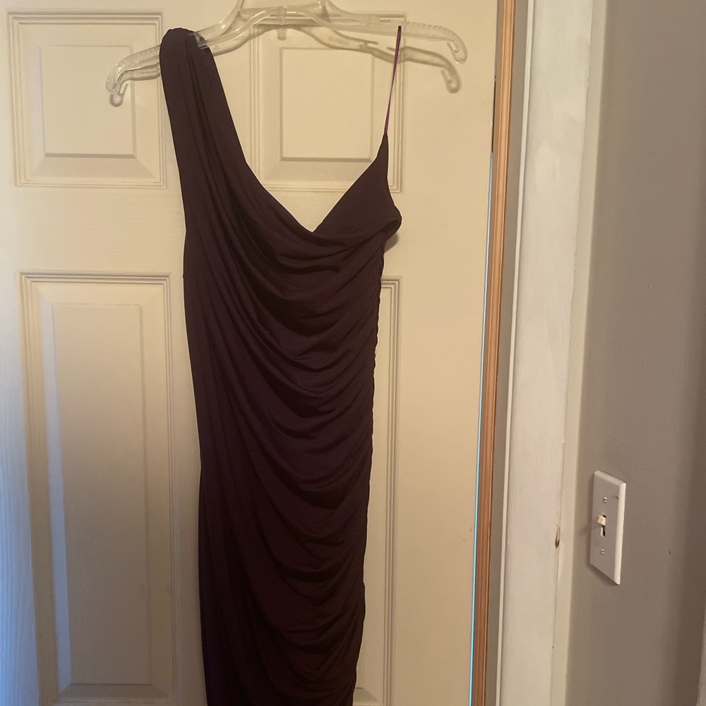 Plum colored dress worn one time for a wedding